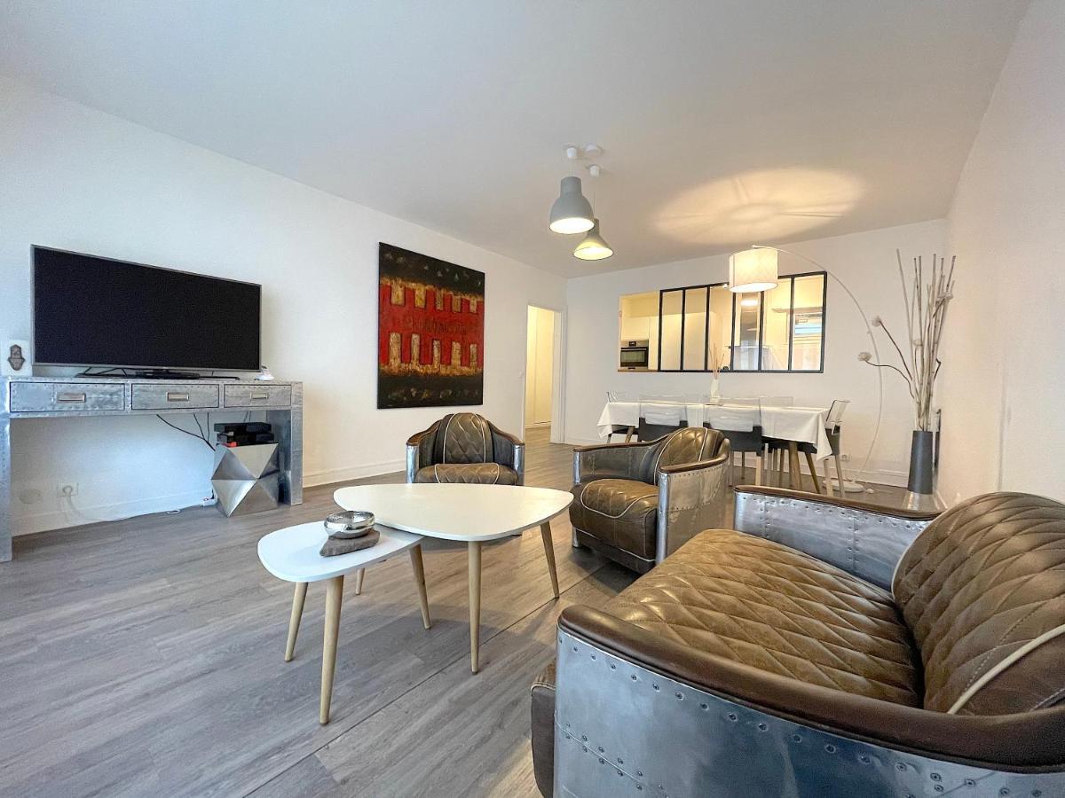 L'Ideal 112 - 85M2, 2 Chambres, Parking & Cabine De Plage Deauville Exterior photo